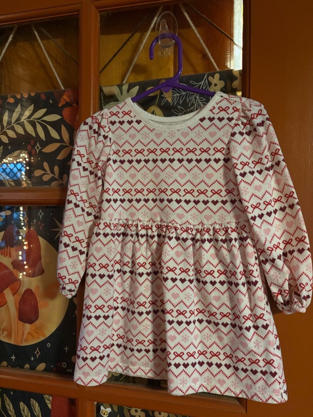 Granimals White Dress with Red Pattern